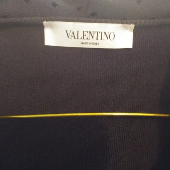 Valentino Black Ruffle Knit Shrug - Picture 7 of 14